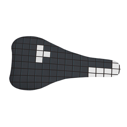 White Brick Puzzle Video Game Print Bicycle Seat Cover