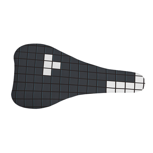 White Brick Puzzle Video Game Print Bicycle Seat Cover