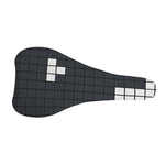 White Brick Puzzle Video Game Print Bicycle Seat Cover