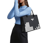 White Brick Puzzle Video Game Print Canvas Tote Bag