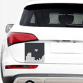 White Brick Puzzle Video Game Print Car Sticker
