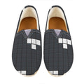 White Brick Puzzle Video Game Print Casual Shoes