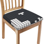 White Brick Puzzle Video Game Print Chair Cushion Cover