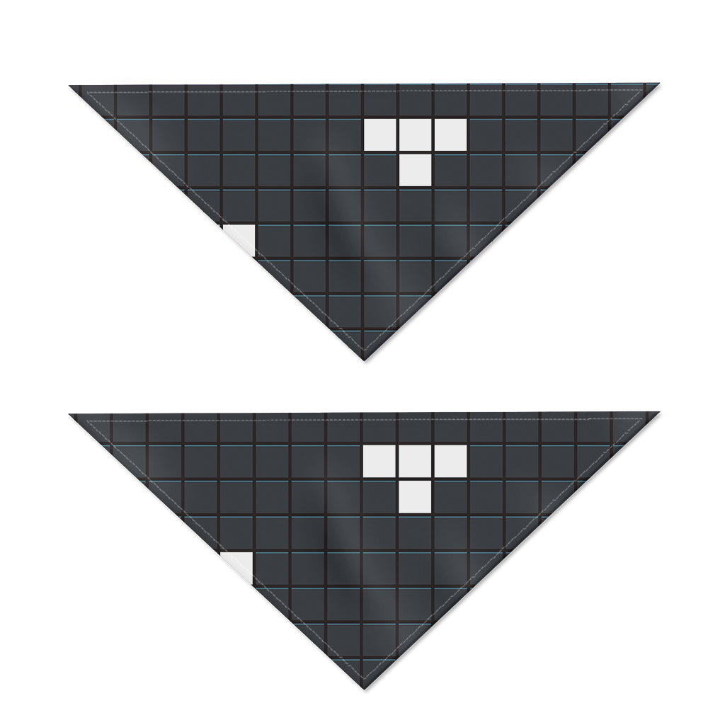 White Brick Puzzle Video Game Print Dog Bandana