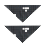 White Brick Puzzle Video Game Print Dog Bandana