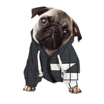 White Brick Puzzle Video Game Print Dog Zip Up Hoodie