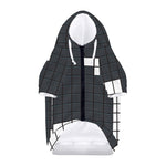 White Brick Puzzle Video Game Print Dog Zip Up Hoodie