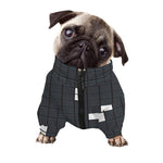 White Brick Puzzle Video Game Print Dog Zip Up Jacket