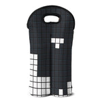 White Brick Puzzle Video Game Print Double Neoprene Wine Tote
