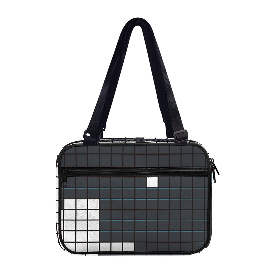 White Brick Puzzle Video Game Print Double Strap Bible Bag