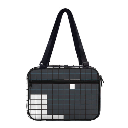 White Brick Puzzle Video Game Print Double Strap Bible Bag
