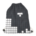 White Brick Puzzle Video Game Print Drawstring Bag