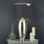 White Brick Puzzle Video Game Print Drum Lamp Shade