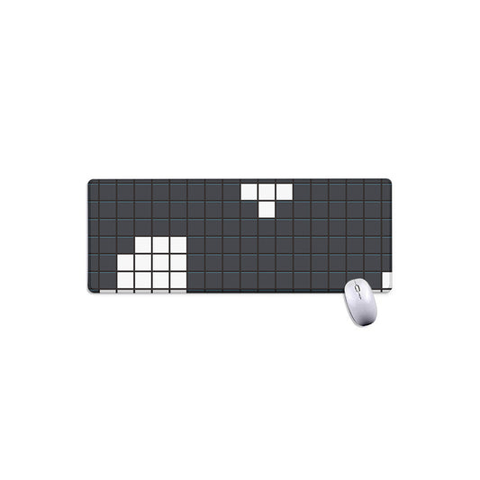 White Brick Puzzle Video Game Print Extended Mouse Pad