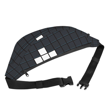 White Brick Puzzle Video Game Print Fanny Pack