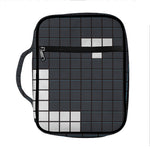 White Brick Puzzle Video Game Print Front Pocket Bible Bag