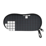 White Brick Puzzle Video Game Print Glasses Case