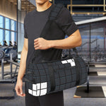 White Brick Puzzle Video Game Print Gym Bag