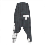 White Brick Puzzle Video Game Print Hammer Pants