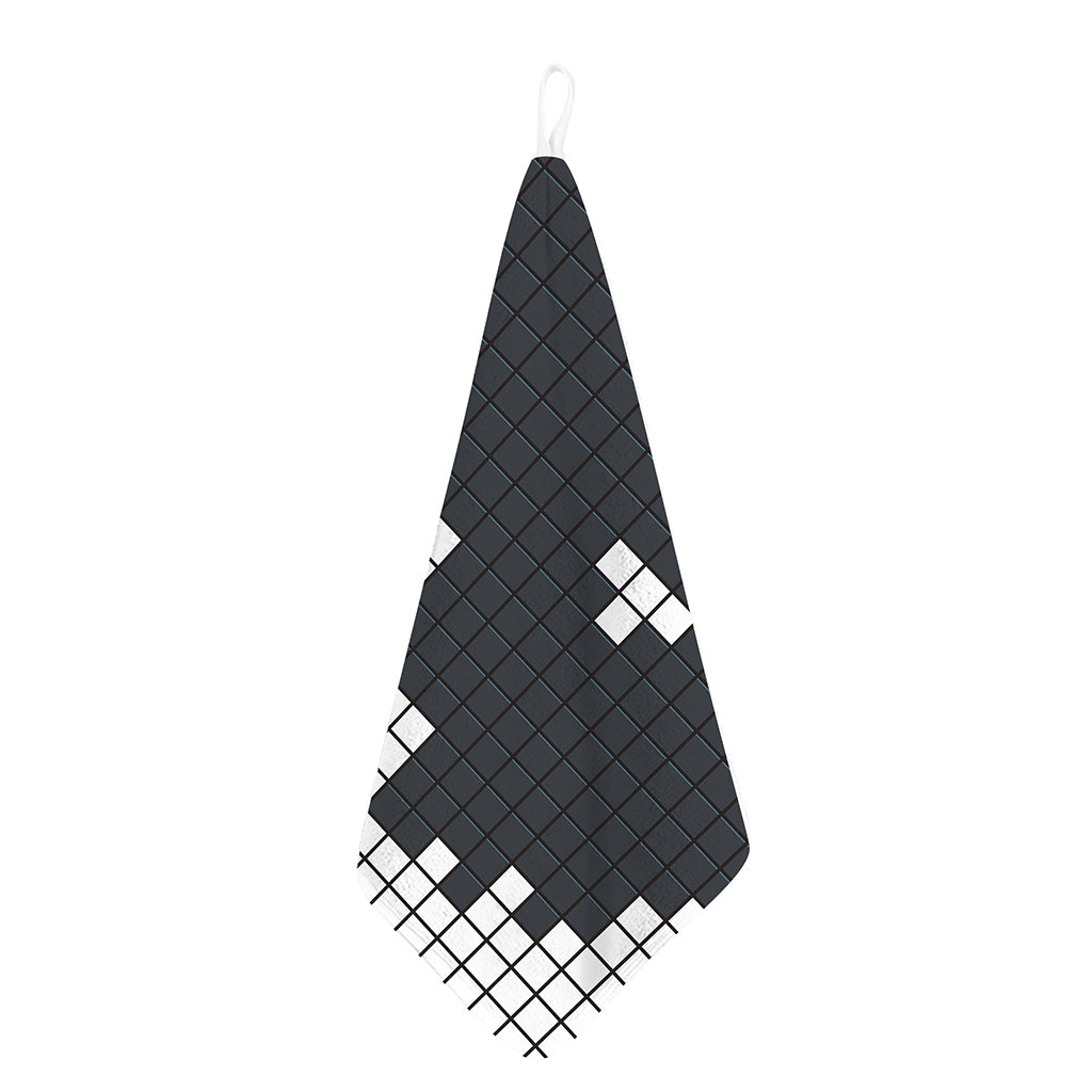 White Brick Puzzle Video Game Print Hand Towel