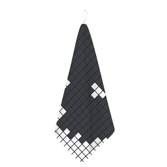 White Brick Puzzle Video Game Print Hand Towel