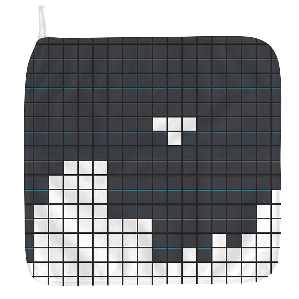 White Brick Puzzle Video Game Print Hand Towel