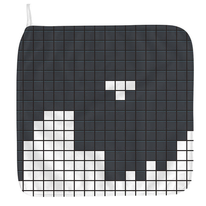 White Brick Puzzle Video Game Print Hand Towel