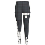 White Brick Puzzle Video Game Print High-Waisted Pocket Leggings