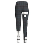 White Brick Puzzle Video Game Print High-Waisted Pocket Leggings