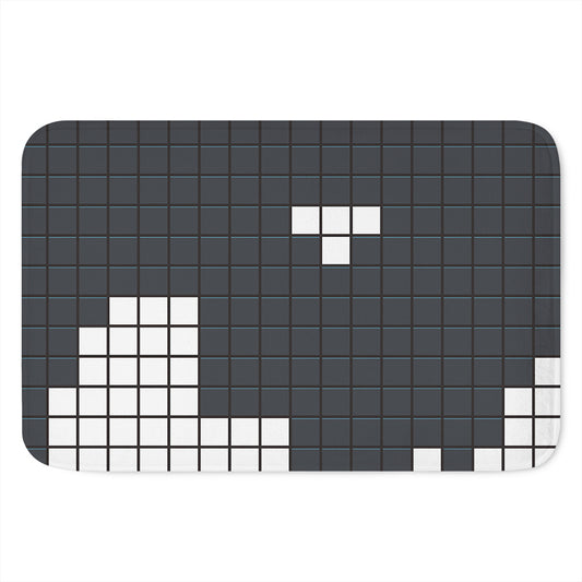 White Brick Puzzle Video Game Print Indoor Door Mat