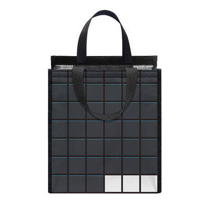 White Brick Puzzle Video Game Print Insulated Lunch Tote