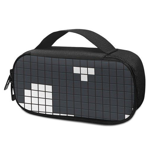 White Brick Puzzle Video Game Print Insulin Cooler Travel Case