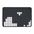 White Brick Puzzle Video Game Print Kitchen Mat