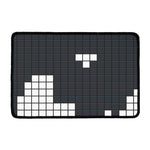 White Brick Puzzle Video Game Print Kitchen Mat