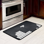 White Brick Puzzle Video Game Print Kitchen Mat