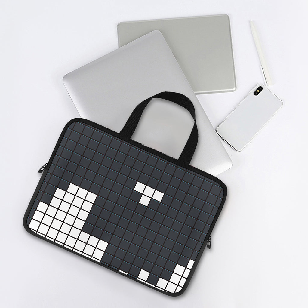 White Brick Puzzle Video Game Print Laptop Sleeve With Handle
