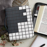 White Brick Puzzle Video Game Print Leather Bible Cover
