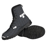 White Brick Puzzle Video Game Print Backpack