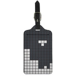 White Brick Puzzle Video Game Print Luggage Tag