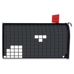 White Brick Puzzle Video Game Print Mailbox Cover