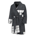 White Brick Puzzle Video Game Print Men's Bathrobe