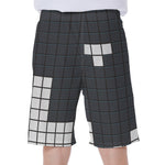 White Brick Puzzle Video Game Print Men's Beach Shorts
