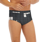 White Brick Puzzle Video Game Print Men's Briefs
