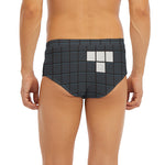 White Brick Puzzle Video Game Print Men's Briefs