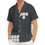 White Brick Puzzle Video Game Print Men's Deep V-Neck Shirt