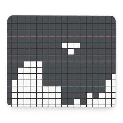 White Brick Puzzle Video Game Print Mouse Pad