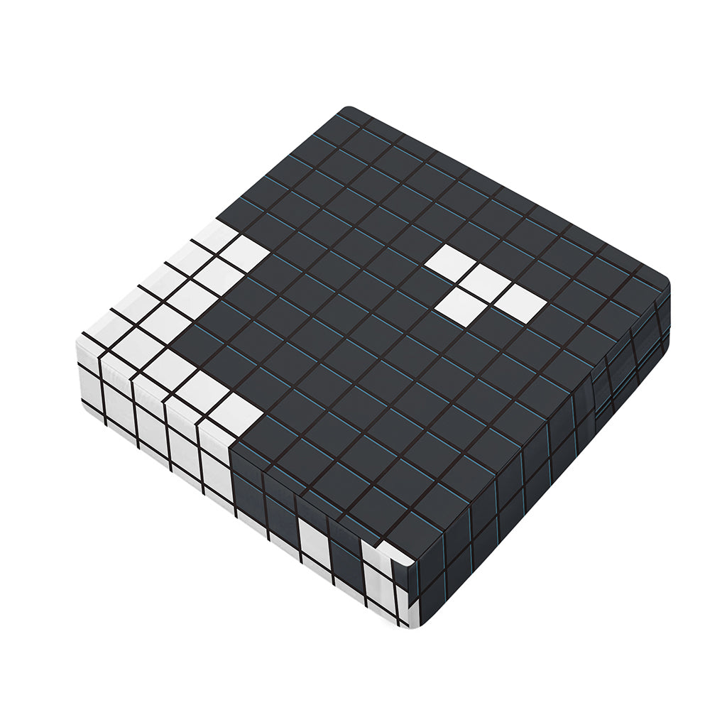 White Brick Puzzle Video Game Print Outdoor Seat Cushion Cover