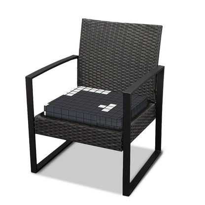 White Brick Puzzle Video Game Print Outdoor Seat Cushion Cover