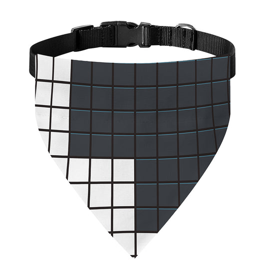 White Brick Puzzle Video Game Print Over The Collar Dog Bandana