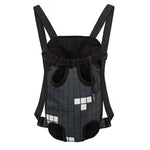 White Brick Puzzle Video Game Print Pet Carrier Backpack